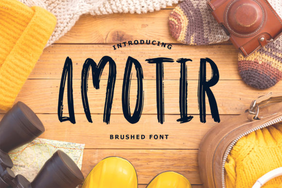 Amotir: A Versatile Brushed Display Font for Creative and Professional Workflows