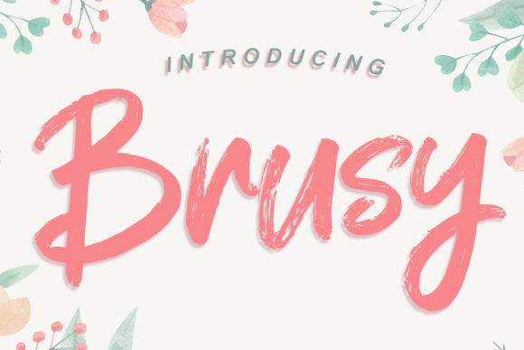 Brusy: A Bold and Versatile Display Font