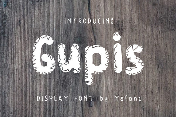 Discover the Charm of Gupis: A Unique Display Font for Creative Designs