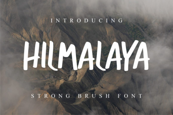 Hilmalaya: A Versatile Brushed Display Font for Creative Expression