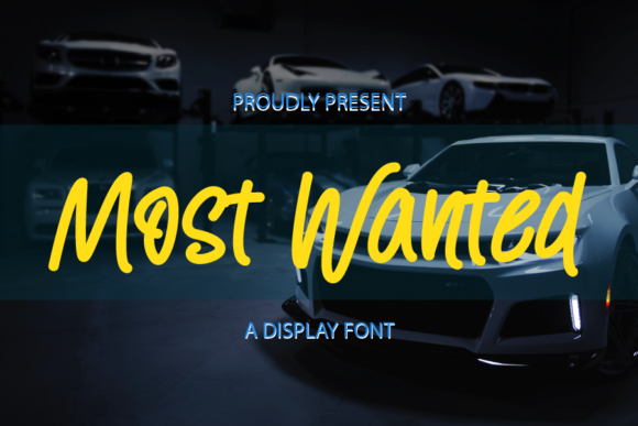 Most Wanted: A Bold and Trendy Display Font for Creative Projects
