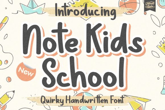 Note Kids School: A Quirky and Neat Display Font for Modern Designs