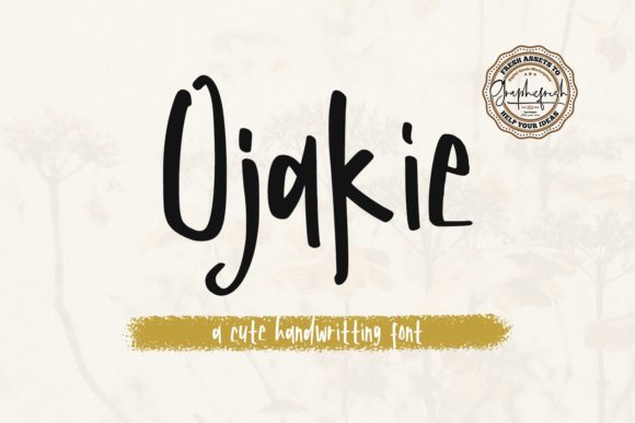 Ojakie: A Friendly Font for Creative Expression