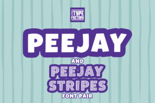 Peejay Peejay Stripes: A Fun and Friendly Font Pair for Creative Designs
