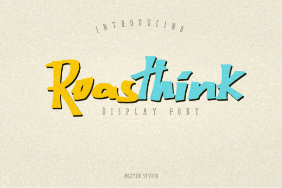 Roasthink: A Trendy Display Font with Urban Style
